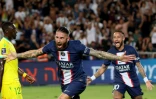 Le défenseur parisien Sergio Ramos a marqué, comme Neymar, contre le FC Nantes au Trophée des Champions disputé à Tel Aviv, le 31 juilelt 2022 
