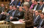 La Première ministre britannique Theresa May devant le parlement à Londres, le 12 mars 2018