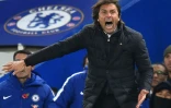 L'entraîneur de Chelsea Antonio Conte lors d'un match de Premier League contre Manchester United, le 5 novembre 2017 à Londres  