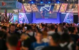 Des visiteurs au salon professionnel du jeu vidéo Gamescom, le 24 août 2023 à Cologne