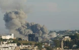 De la fumée s'élève après une frappe israélienne sur la ville de Nabatiyé, au sud du Liban, le 11 juin 2026