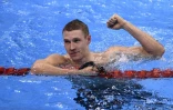 L'Américain Ryan Murphy, sacré sur 100 m dos aux JO de Rio, le 8 août 2016