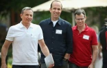Robert Iger, Ben Sherwood et Thomas Staggs le 8 juillet 2015 à Sun Valley 