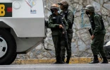 Membres de la garde nationale bolivarienne en opération dans le quartier de la Cota 905 à Caracas, le 8 juillet 2021