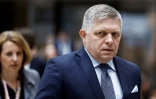 Le Premier ministre Robert Fico, le 18 avril 2024 à Bruxelles