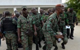 Une délégation de soldats mutins ivoiriens prennent part à des négociations, le 7 janvier 2017  à Bouaké 