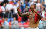 Le capitaine de la Serbie Aleksandar Kolarov, auteur du but de la victoire face au Costa Rica lors du Mondial, le 17 juin 2018 à Samara