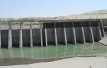 Une section du canal de Qosh Tepa en construction, censé permettre d'irriguer les champs à partir de la rivière Amu Darya, le 23 juin 2025 dans la province de Balkh, dans le nord de l'Afghanistan 