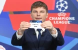 L'ex-international russe Andrey Arshavin sort le nom de Lille de la corbeille au tirage au sort des 8e de finale de C1 à Nyon, le 13 décembre 2021