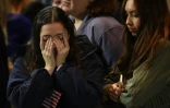 Des partisans de Hillary Clinton, à l'annonce des résultats de la présidentielle, le 8 novembre 2016 au Javits Convention Center à New York