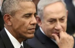 Le président Barack Obama et le Premier ministre israélien Benjamin Netanyahu, lors des funérailles de Shimon Peres, à Jérusalem, le 30 septembre  2016
