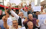 Manifestation à Tripoli le 1er avril 2016 en faveur du gouvernement d'union nationale soutenu par l'Onu 