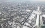 Vue aérienne du centre de Washington sous la neige, le 4 janvier 2018  