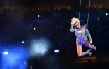 La chanteuse Lady Gaga lors de la finale du  Super Bowl à Houston, Texas, le 5 février 2017