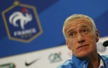 Le sélectionneur de l'équipe de France Didier Deschamps lors d'une conférence de presse avant le match amical contre l'Arménie le 7 octobre 2015 à Nice