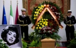 Les funérailles de l'actrice italienne Gina Lollobrigida, le 18 janvier 2023 à Rome