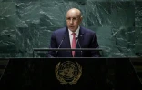 Le président mauritanien Mohamed Ould Ghazouani s'exprime lors de la 78e assemblée générale des Nations unies, le 20 septembre 2023 à New York