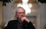 L'écrivain autrichien Peter Handke, prix Nobel de littérature 2019, à Stockholm le 6 décembre 2019