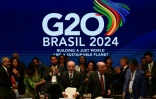 Les ministres des Finances du G20 se sont retrouvés pour évoquer l'idée d'une taxation sur les super-riches à Rio de Janeiro, au Brésil, le 24 juillet 2024