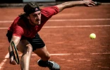 Le Grec Stefanos Tsitsipas lors de la finale de l'Open de Lyon, le 23 mai 2021