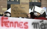 Des sages-femmes manifestent à Strasbourg le 8 mars 2021 pour une revalorisation de leur métier