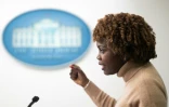 La porte-parole de la Maison Blanche, Karine Jean-Pierre, le 30 mars 2023 à Washington 