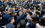 Emmanuel Macron rencontre les étudiants de l'Université Yonsei à Séoul le 3 avril 2026