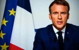 Le président de la République Emmanuel Macron lors de son allocution télévisée à propos de la situation en Afghanistan, depuis le fort de Brégançon, à Bormes-les-Mimosas (Var), le 16 août 2021