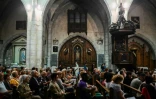 Messe en hommage aux victimes d'une attaque au couteau à Annecy, dans la cathédrale Saint-Pierre-aux-Liens, le 9 juin 2023