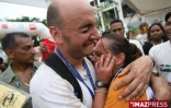 Nathalie Acquier et Arthur Rieunier ont été les derniers à franchir la ligne d'arrivée du Grand raid 2008 au stade de la Redoute ce dimanche 26 octobre 2008