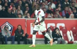 Le défenseur du Paris SG Nuno Mendes a ouvert le score contre Lille en match de Ligue 1 le 5 octobre 2025 à Lille
