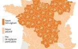 Carte de vigilance de Météo France