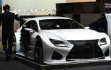 Une Lexus RC F GT-3 SPEC présentée au salon de l'automobile de Tokyo, le 28 octobre 2015 au Japon