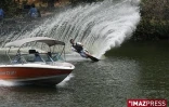 Compétition de ski nautique à l'étang Saint-Paul