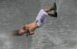 Compétition de ski nautique à l'étang Saint-Paul