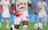 L'attaquant de Leipzig Christopher Nkunku contre le Bayern en Supercoupe d'Allemagne, le 30 juillet 2022 à Leipzig