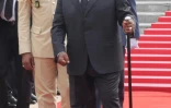 Le président du Gabon Ali Bongo le 16 août 2019 à Libreville lors d'une cérémonie d'hommage au premier président du pays