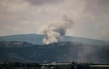 La fumée d'une frappe aérienne israélienne sur le village de Zibqin, dans le sud du Liban, le 25 mai 2026