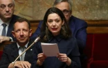 La députée Marie-Pierre Rixain s'exprime le 6 mars 2019 à l'Assemblée nationale à Paris