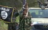 Image tirée d'une vidéo, le 2 octobre 2014, diffusée par le groupe jihadiste Boko Haram, d'Abubakar Shekau dans un lieu indéterminé, au Nigeria