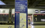 Un train en gare Montparnasse le 11 janvier 2019
