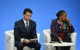 Manuel Valls et Christiane Taubira le 23 décembre 2013 à Paris