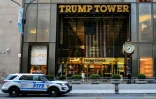 L'entrée de la Trump Tower à New York, le 15 avril 2024