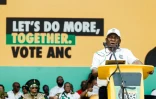 Le président Cyril Ramaphosa lors d'un meeting de l'ANC à Durban, en Afrique du Sud, le 24 février 2024