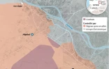 Carte des combats autour de Deir Ezzor