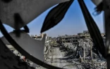 Une photo prise depuis la tour de l'Horloge à Raqa montre l'étendue des dégâts après les combats contre le groupe Etat islamique, le 21 octobre 2017