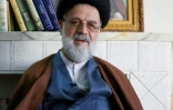 L'ayatollah Seyyed Hossein Moussavi Tabrizi, ancien procureur général de la République islamique d'Iran et ex-député, lors d'un entretien à l'AFP dans la ville de Qom, le 14 décembre 2017