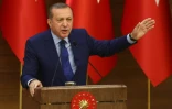 Le président islamo-conservateur turc Recep Tayyip Erdogan, le 16 mars 2016 à Ankara