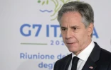 Le secrétaire d'Etat américain Antony Blinken lors de la réunion des ministres des Affaires étrangères des Etats du G7, le 18 avril 2024 à Capri, en Italie