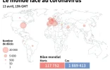 Le monde face au coronavirus, au 13 avril à 19h GMT